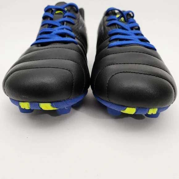 Brava Soccer Futbol Cleats Youth Boys Size 5.5D Blue Black Yellow Lace Up 160464 - Picture 2 of 11